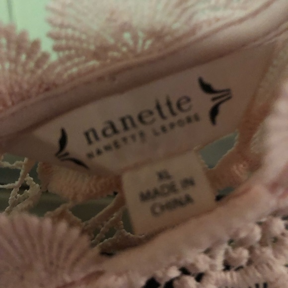 Nanette Lepore Crocheted Lace Top- 693 $40 or $35 w/offer - Picture 6 of 7